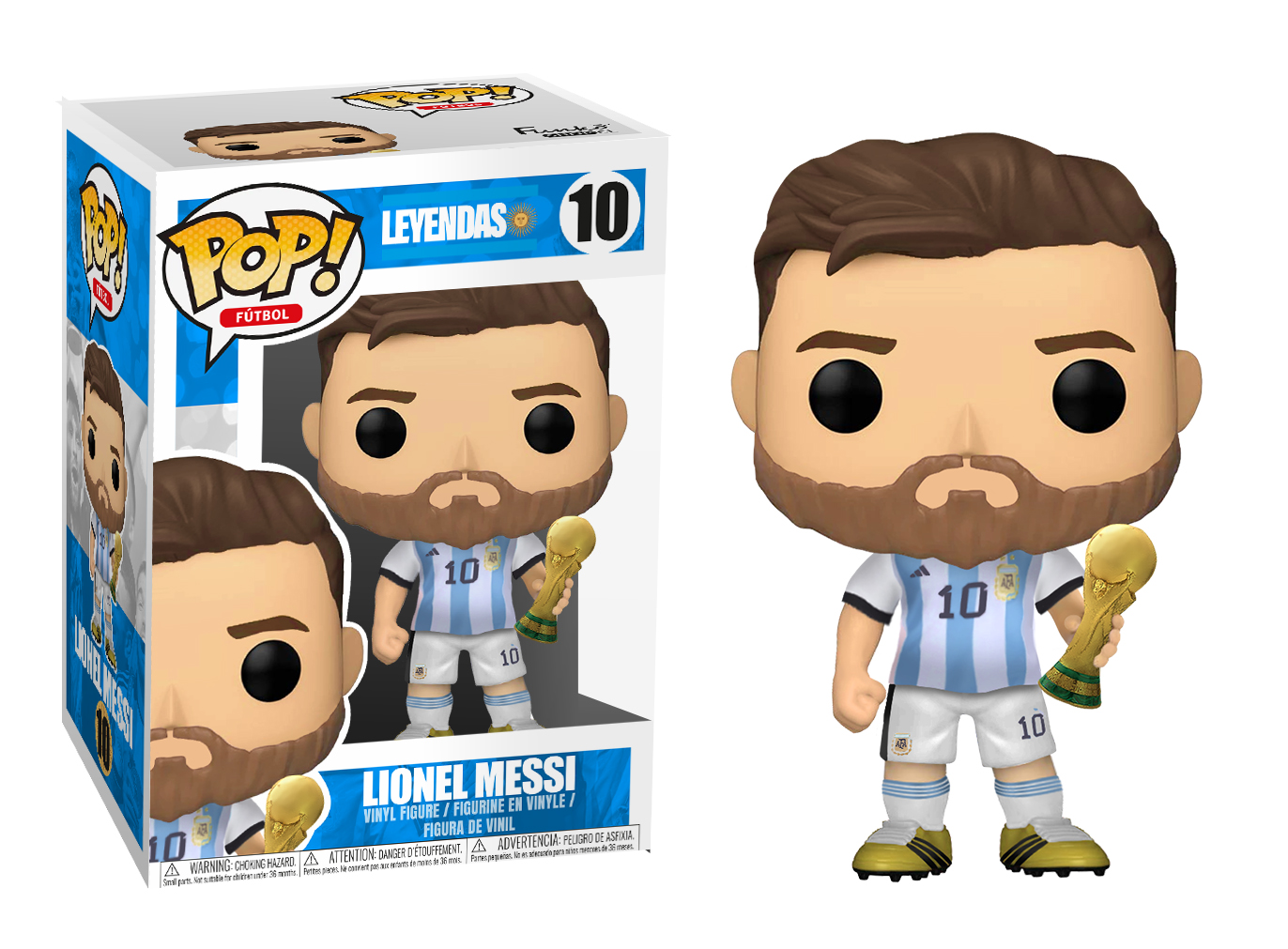 Funko Pop! Custom – Leyendas 10 – Lionel Messi – Qatar 2022 – Funko Shop